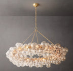 54 Inch Glass Bubble Ring Chandelier - Talia