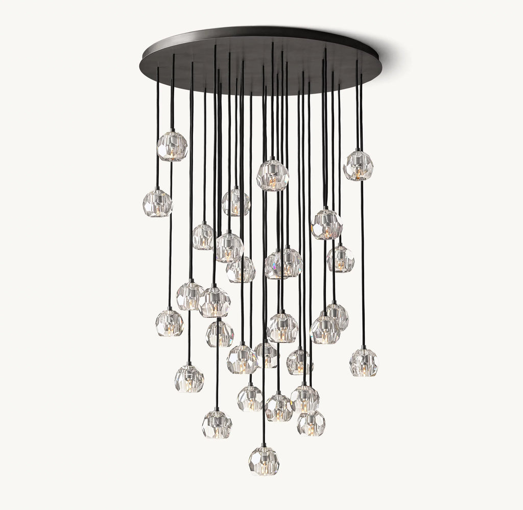40 Inch Crystal Cluster Chandelier – Boule
