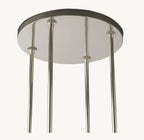 48 Inch Cylindrical Glass Candle Round Chandelier - Ravelle