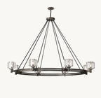 60 Inch Crystal Round Candle Chandelier - Demaret
