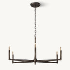 36 Inch Forged Candlestick Chandelier - Thaddeus