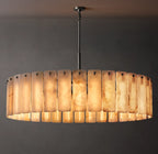 60 Inch Alabaster Round Chandelier - Calamette