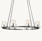 36 Inch Hurricane Candle Ring Chandelier - Pauillac