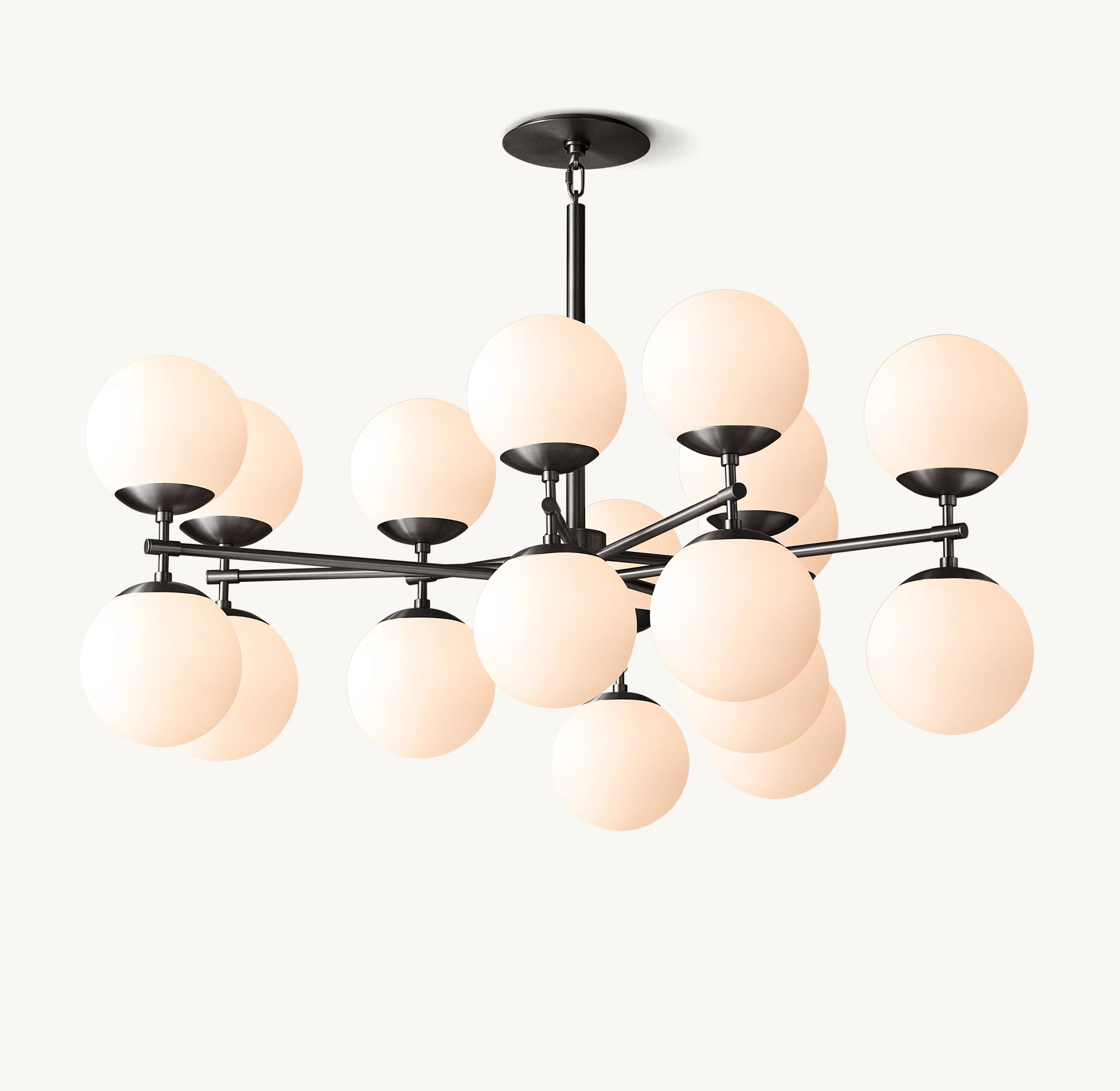 51 Inch Alabaster Bubble Chandelier - Cirque