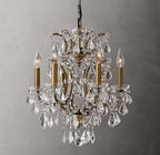 18 Inch Candelabra Crystal Chandelier - Rococo