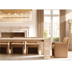 72 Inch Tronchi Glass Rectangular Chandelier - Cielo