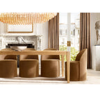 54 Inch Clear Murano Glass Tiered Rectangular Chandelier - Chiara