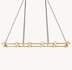 72 Inch Globe Crystal Rectangular Chandelier - Eclatant