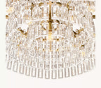 36 Inch Cascading Chain Crystal Chandelier - Marignan