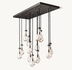 54 Inch Raindrop Linear Chandelier – Ava
