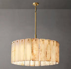 36 Inch Alabaster Round Chandelier - Calamette