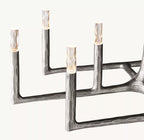 72 Inch Forged Candlestick Linear Chandelier - Thaddeus