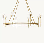58 Inch Torch Round Chandelier - Verre