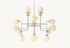 56 Inch Milk Glass Sputnik Globe Chandelier - Bistro