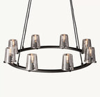 36 Inch Hurricane Candle Ring Chandelier - Pauillac