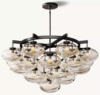 48 Inch Globe Glass Cluster Chandelier - Cabrette