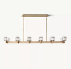 72 Inch Crystal Double Linear Candle Chandelier - Demaret