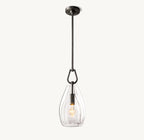 6 Inch Flute Crystal Pendant Light - Botanist