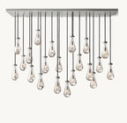 72 Inch Raindrop Linear Chandelier – Ava