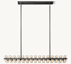 54 Inch Hexagonal Crystal Linear Chandelier – Arcachon