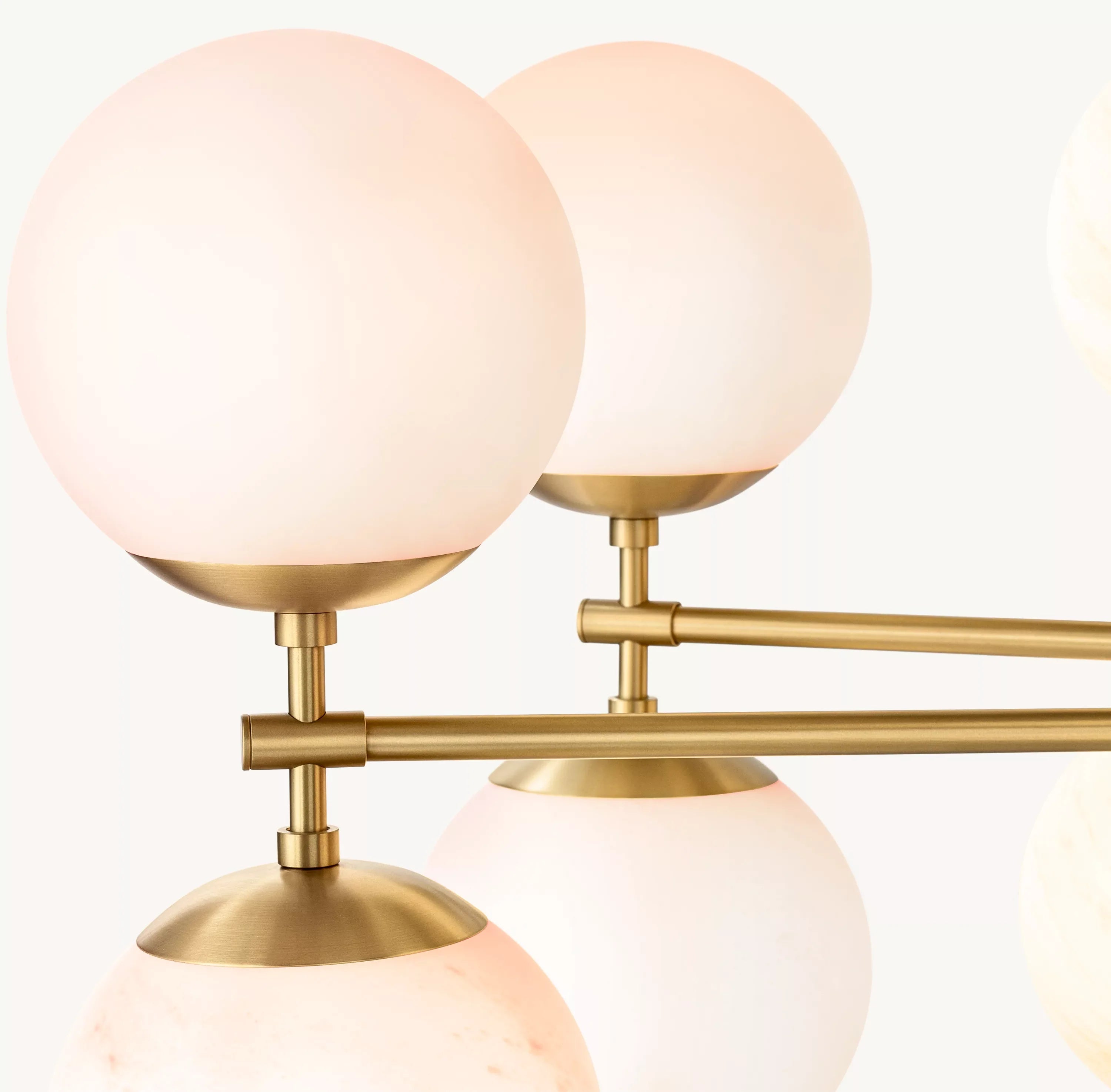 51 Inch Alabaster Bubble Chandelier - Cirque