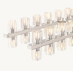 72 Inch Hexagonal Crystal Linear Chandelier – Arcachon