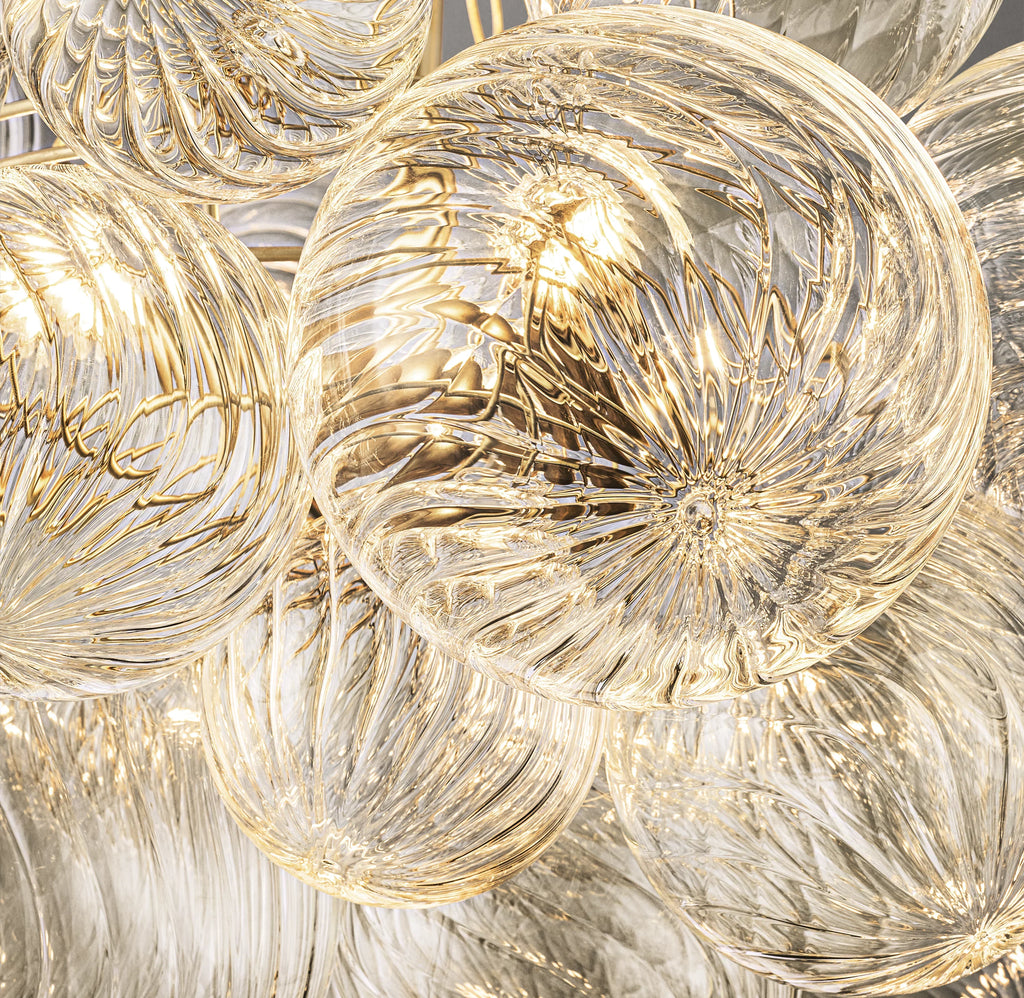 33 Inch Glass bubble Chandelier - Talia