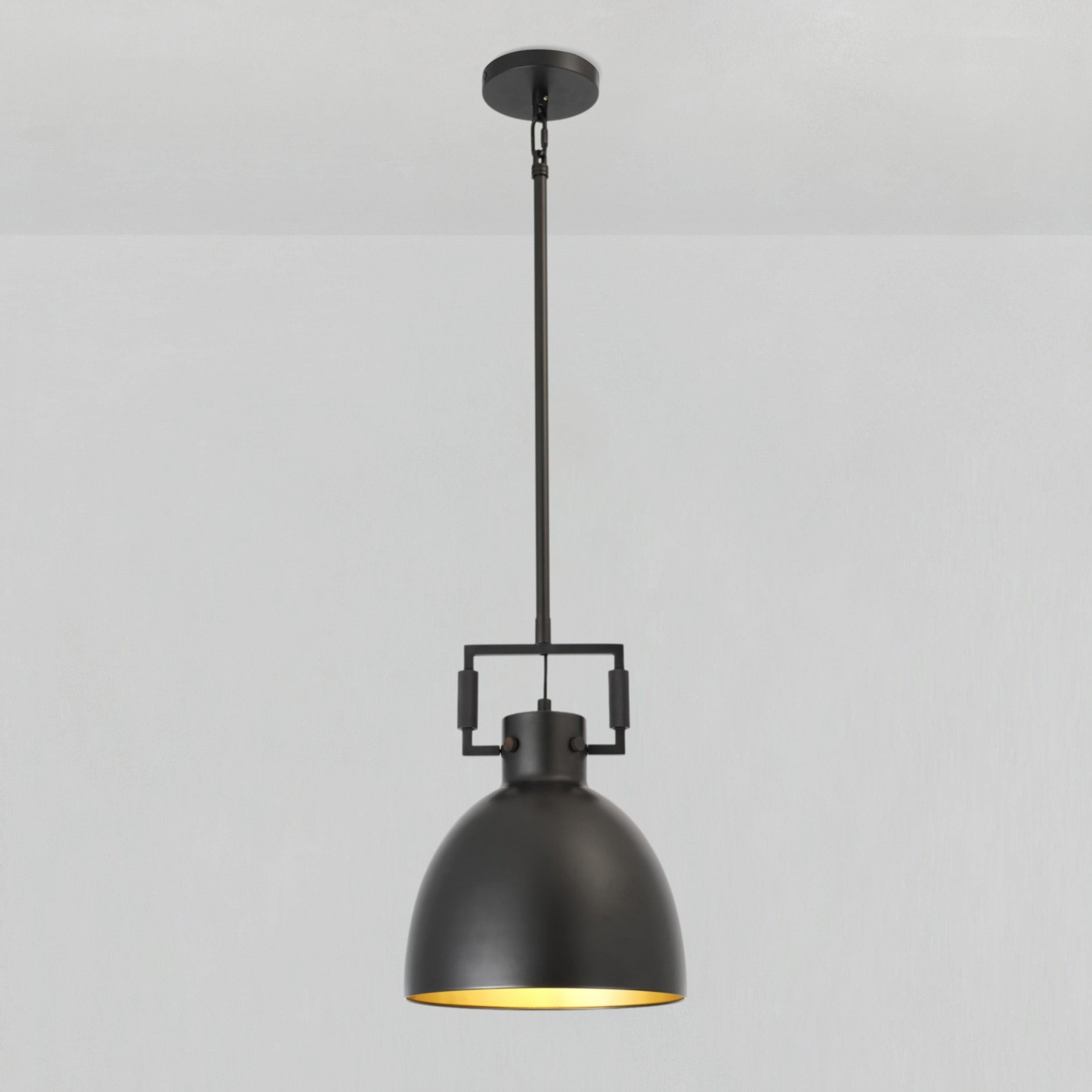 10 Inch Metal Dome Pendant Light - Machinist