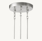 65 Inch Ribbed Clear Glass Tiered Chandelier - Sirene