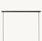69 Inch Cylindrical Glass Candle Linear Chandelier - Ravelle