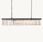 60 Inch Crystal Prism Rectangular Chandelier - Rhys