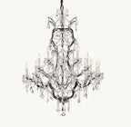 40 Inch Candelabra Crystal Chandelier - Rococo
