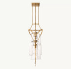 48 Inch Bell Glass Linear Chandelier - Fulcrum