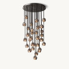 30 Inch Smoked Crystal Cluster Chandelier – Boule