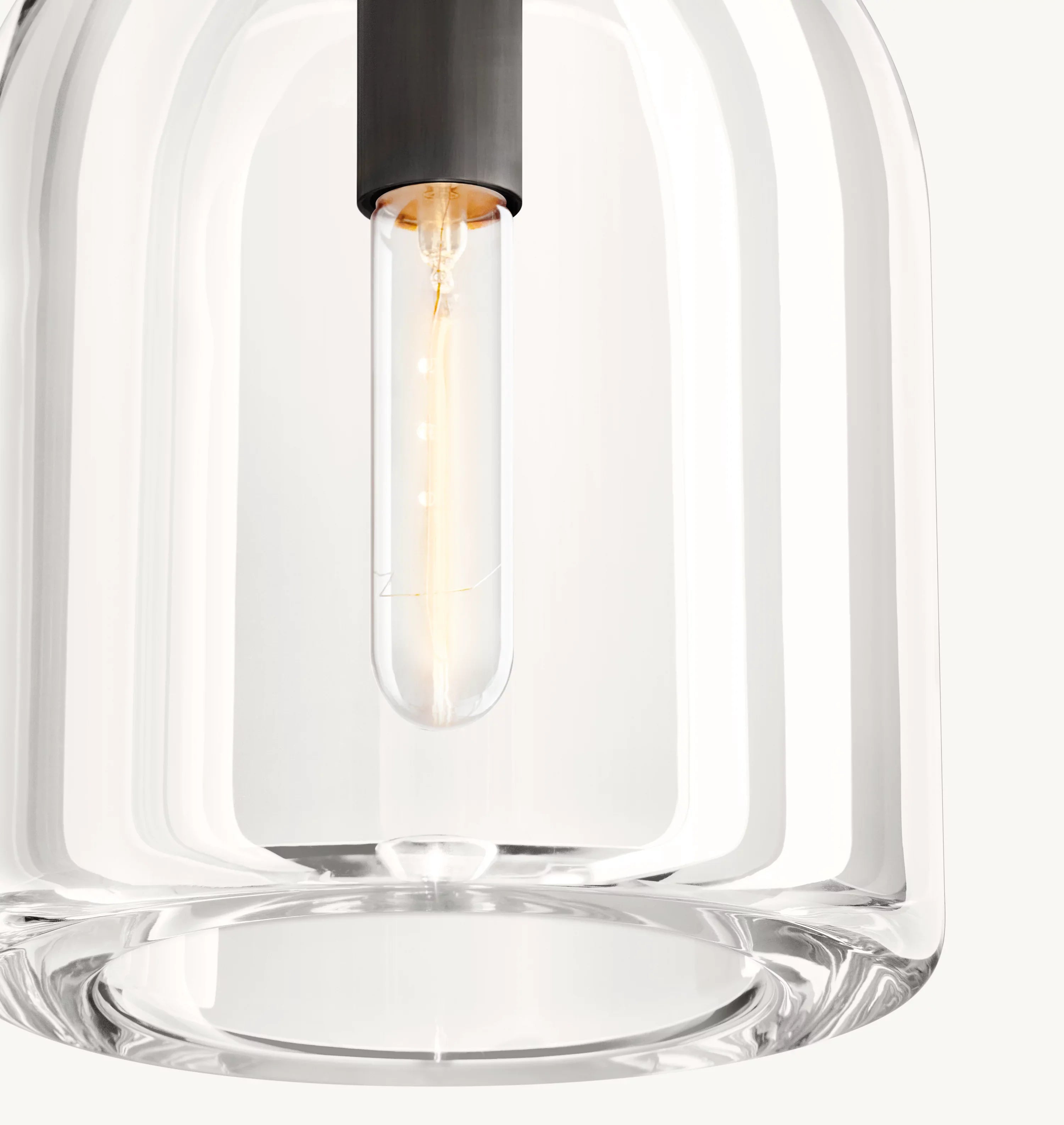 8 Inch Cloche Crystal Pendant Light - Botanist