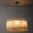 37 Inch Alabaster Round Chandelier - San Marco