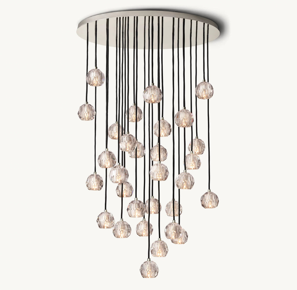 40 Inch Crystal Cluster Chandelier – Boule