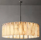 48 Inch Alabaster Round Chandelier - Calamette
