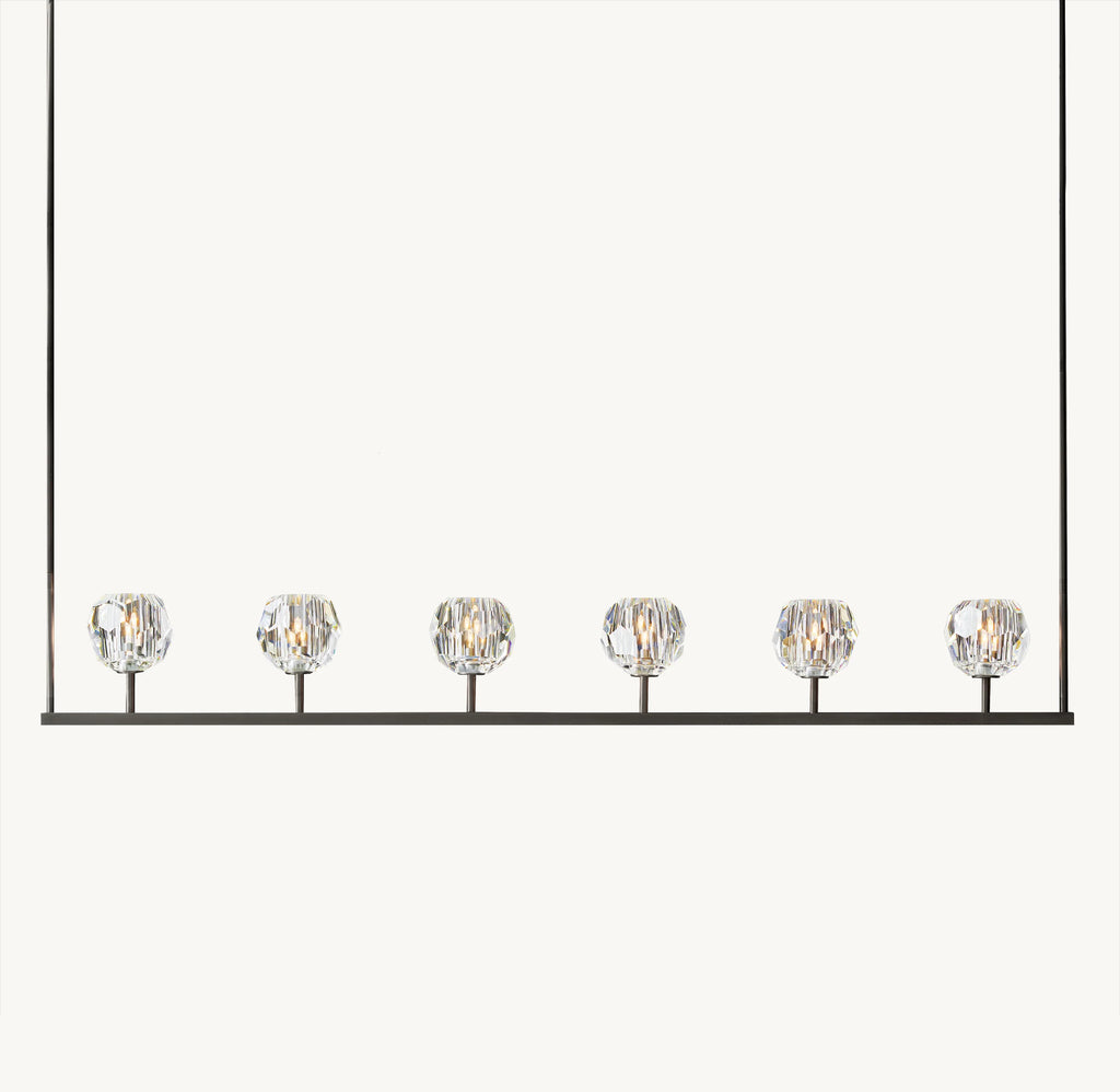 60 Inch Crystal Linear Chandelier – Boule
