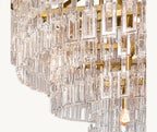 60 Inch Chain Crystal Tiered Chandelier - Marignan