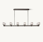 72 Inch Crystal Double Linear Candle Chandelier - Demaret
