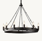26 Inch Vintage Filament Bent Tip Candle Round Chandelier - Camino