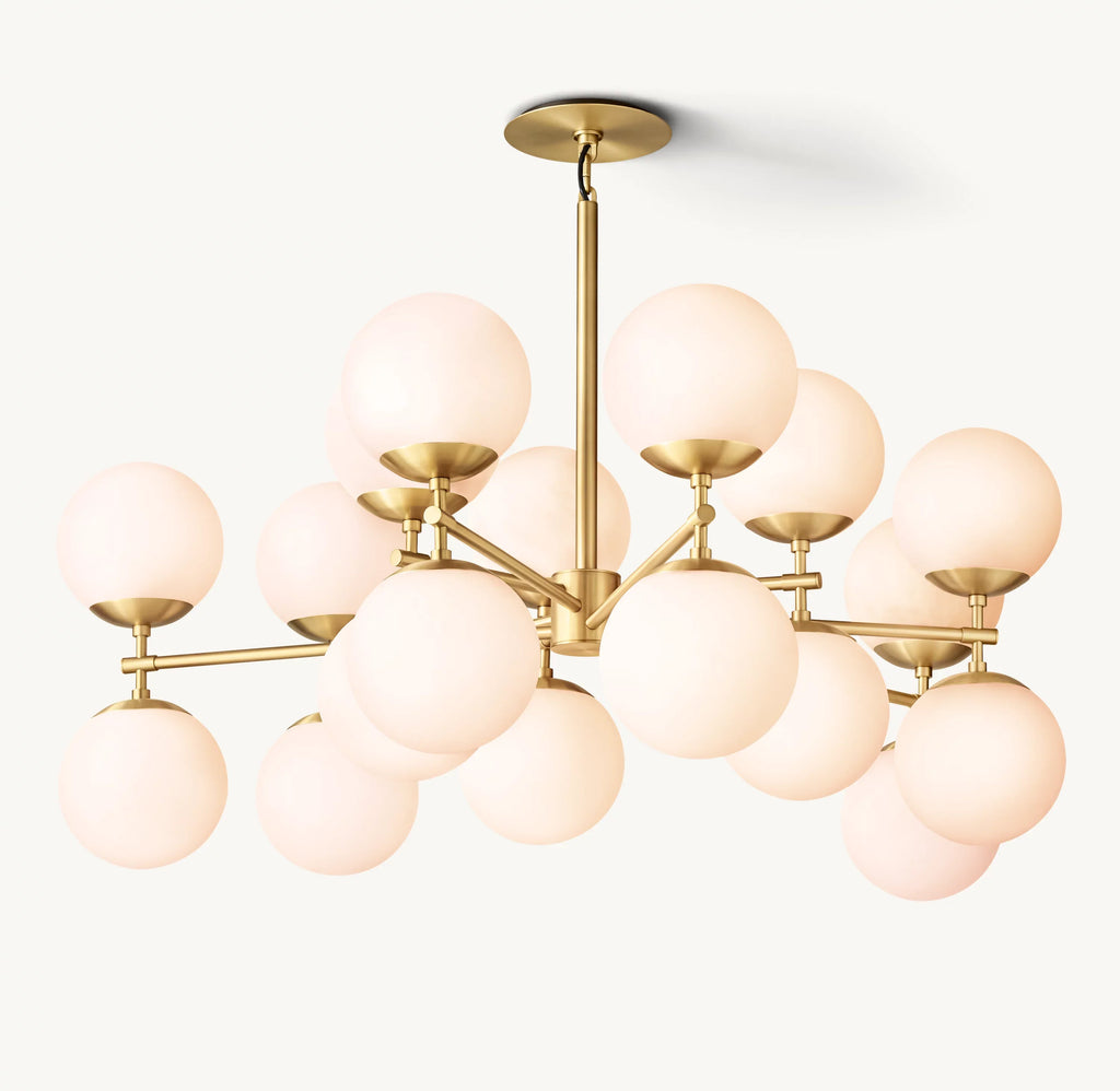 51 Inch Alabaster Bubble Chandelier - Cirque