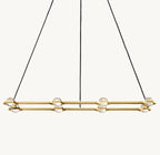 54 Inch Globe Crystal Rectangular Chandelier - Eclatant