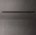 69 Inch Cylindrical Milk Glass Linear Chandelier - Ravelle
