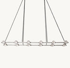 72 Inch Globe Crystal Rectangular Chandelier - Eclatant