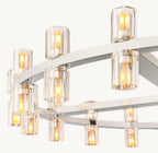 36 Inch Hexagonal Crystal Round Chandelier – Arcachon