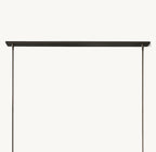 54 Inch Cylindrical Glass Candle Linear Chandelier - Ravelle