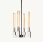 Fluted-Glass Candlestick Pendant Light - Cannele