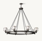 48 Inch Crystal Round Candle Chandelier - Demaret